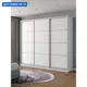Шкаф-купе Клевер Атина 240x270х45 см 9 полок лдсп цвет белый
