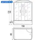 Душевая кабина River Dunay 150/80 МТ прямоугольный высокий поддон 150x85 см