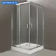 Душевой уголок Belbagno Uno 412352 квадратный 95.5x95.5см серебристый блеск профиль эффект стекла прозрачный