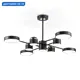 Люстра на штанге светодиодная Ambrella light Comfort Ambr_fl51629 40 м² регулируемый белый свет цвет золото/черный
