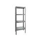 Стеллаж металлический Reli 75x200x40 см нагрузка до 120 кг сталь с покрытием цвет пыльно-серый