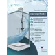 Душевой уголок Doccia Quadro Com/dc0000049620/wm0074 квадрат с поддоном 80х80см профиль хромированный эффект стекла прозрачный