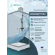 Душевой уголок Doccia Quadro Com/dc0000049619/wm0074 квадрат с поддоном 100х100см профиль хромированный эффект стекла прозрачный