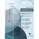 Душевой уголок Doccia Urbe com/DC0000053609/1207404 квадрат 90х90см хромированный профиль эффект стекла прозрачный