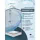 Душевой уголок Doccia Quadro Com/dc0000049620/1207404 квадрат с поддоном 80х80см профиль хромированный эффект стекла прозрачный