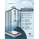 Душевой уголок Doccia Quadro Com/dc0000054464/1207405 прямоугольник с поддоном 80х120см профиль черный эффект стекла прозрачный