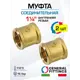Муфта General Fittings 1 1/4" ВР латунь 2 шт 260046H121200A-2