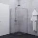Душевой уголок Тритон 1/4 круга 90x90 см хромированный профиль прозрачное стекло