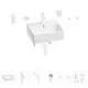 Раковина для ванной Wellsee Graceful Pro 201006660 в наборе 9 в 1: раковина белая глянцевая, смеситель, донный клапан