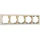 Рамка на 5 постов Werkel Snabb WL03-Frame-05-ivory-GD слоновая кость