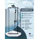 Душевой уголок Doccia Penta Com/dc0000062933/bm028 трапеция с поддоном 100х100см профиль черный эффект стекла прозрачный