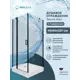 Душевой уголок Doccia Gavi Dc0000054037 квадрат с поддоном 90х90см профиль черный эффект стекла прозрачный