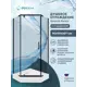 Душевой уголок Doccia Penta Dc0000059782 трапеция с поддоном 90х90см профиль черный эффект стекла прозрачный