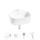 Раковина мини подвесная Wellsee WC Area 39см комплект 4 в 1 20217068R
