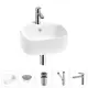 Раковина мини подвесная Wellsee WC Area 39см комплект 5 в 1 20217130R