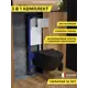 Комплект инсталляция с унитазом и кнопкой 3 в 1 Watersense W00587 инсталляция безободковый подвесной унитаз Milana Pro Vortex черный кнопка