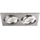 Светильник точечный встраиваемый Italline Точечный светильник Sag203-4 silver/silver под отверстие 162 мм GU5.3 цвет серебристый