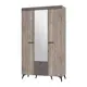 Шкаф распашной Bts МС Кассандра с 3 дверями 135.2x230.4x51.4 см ЛДСП цвет дуб смоки