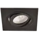 Светильник точечный встраиваемый Italline Точечный светильник Sag103-4 black/black под отверстие 82 мм GU5.3 цвет черный матовый