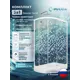 Душевой уголок Doccia Coral Com/dc0000061781/1207404 ассиметричный с поддоном 120х80см профиль белый эффект стекла прозрачный