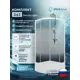 Душевой уголок Doccia Light Com/dc0000061789/wm0074 1/4 круга с поддоном 100х100см профиль белый эффект стекла прозрачный