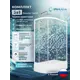 Душевой уголок Doccia Coral Com/dc0000061783/1207404 ассиметричный с поддоном 120х80см профиль белый эффект стекла прозрачный