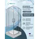 Душевой уголок Doccia Ceva Dc0000054221 квадрат с поддоном 90х90см профиль хромированный эффект стекла прозрачный