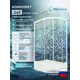 Душевой уголок Doccia Coral Com/dc0000061782/1207404 ассиметричный с поддоном 120х80см профиль белый эффект стекла прозрачный