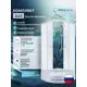 Душевой уголок Doccia Standart Com/dc0000061811/1207404 1/4 круга с поддоном 90х90см профиль белый эффект стекла прозрачный