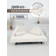 Диван раскладной Brendoss 180x25x132 см велюр цвет белый