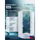 Душевой уголок Doccia Standart Com/dc0000061803/1207404 1/4 круга с поддоном 90х90см профиль белый эффект стекла прозрачный