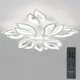 Люстра потолочная светодиодная Natali Kovaltseva Sand ii Lamps 85003 с пультом управления 28 м² регулируемый белый свет цвет белый
