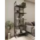 Стеллаж металлический Loft 52 62x177x29.6 см нагрузка до 5 кг ЛДСП цвет графит