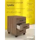Тумба прикроватная Skyland Comp ТМ-3.А.BH 41x55x45 см 3 ящика ЛДСП цвет ясень шимо темный
