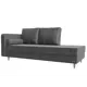 Кушетка Лига Диванов Прайм 100887L 212x87x81 см рогожка цвет серый