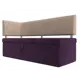 Диван Лига Диванов Стоун 115931L 182x87x65 см велюр цвет бежевый/фиолетовый
