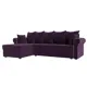 Диван Лига Диванов Рейн 112579L 233x90x141 см велюр цвет фиолетовый