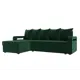 Диван Лига Диванов Гермес Лайт 112712L 231x90x141 см велюр цвет зеленый
