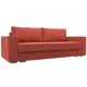 Диван Лига Диванов Исланд 245x83x99 см микровельвет цвет коралловый