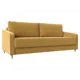 Диван Лига Диванов Варшава 116958 218x98x98 см микровельвет цвет желтый