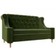 Диван Лига Диванов Бронкс 104536 153x98x86 см микровельвет цвет зеленый