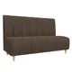 Диван Лига Диванов Ральф 104146 153x101x62 см рогожка цвет коричневый