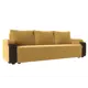 Диван прямой Лига Диванов Николь 225x91x77 см микровельвет цвет коричневый/желтый