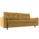 Диван Лига диванов Белфаст 225x90x95 см микровельвет цвет желтый