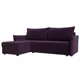 Диван Лига Диванов 118434L 226x85x140 см велюр цвет фиолетовый