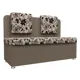 Прямой диван Лига диванов Маккон 125x89x54 см рогожка цвет бежевый/коричневый
