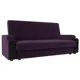 Диван Лига Диванов Николь 225x99x100 см велюр цвет черный/фиолетовый