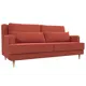 Диван Лига диванов Джерси 218x95x102 см микровельвет цвет коралловый