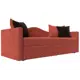 Диван Лига Диванов Дориан 113731 200x82x90 см микровельвет цвет коралловый