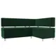 Диван Лига Диванов Стайл 111657 170x89x114 см велюр цвет зеленый